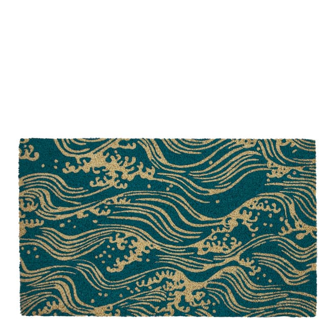 V&A Victoria and Albert Museum Waves Coir Doormat