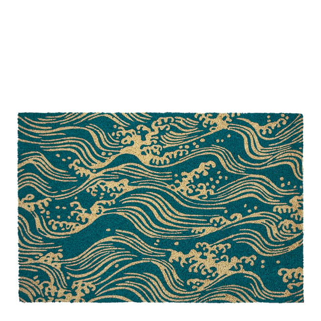 V&A Victoria and Albert Museum Waves Large Coir Doormat