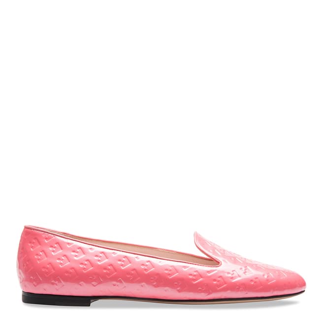 BALLY Pink  Pasteque Patent Leather Slipper