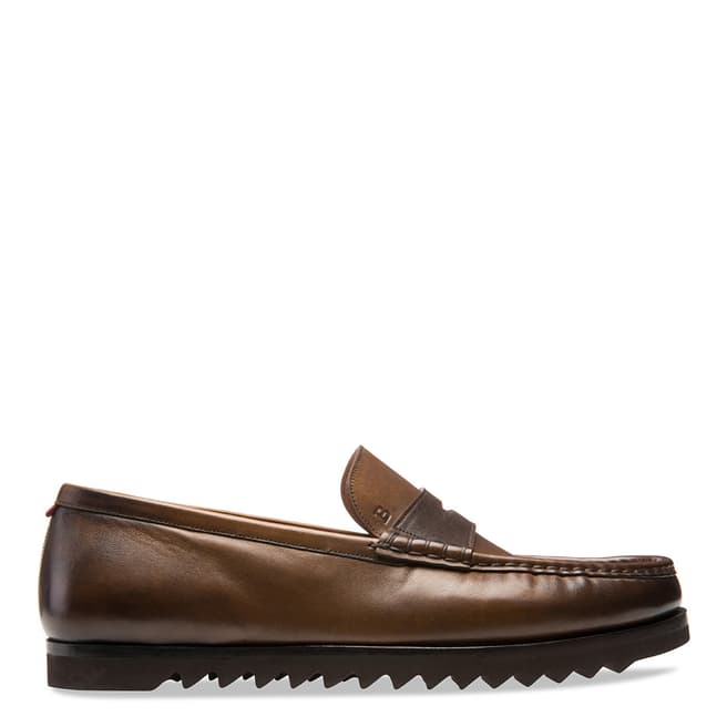 BALLY Brown Noley Penny Loafer