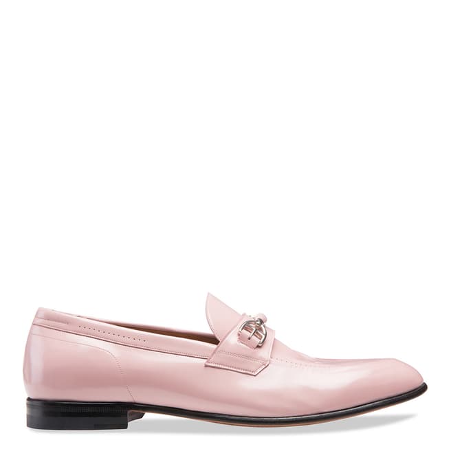 BALLY Dusty Pink Dealla Leather Moccassin 