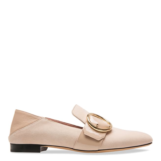 BALLY Blush Lottie Patch Leather Loafers