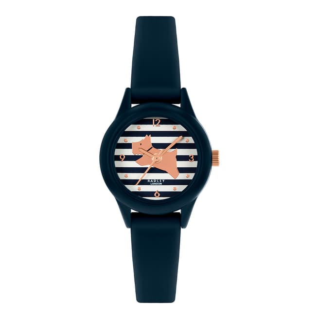 Radley Navy Stripe Silicone Watch