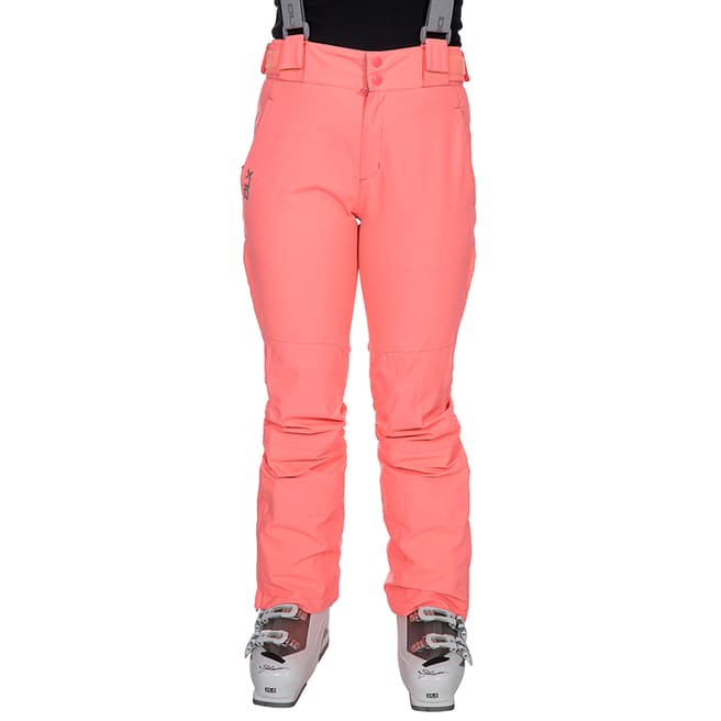 DLX Women's Neon Coral Jacinta Ski Pants