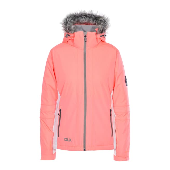 DLX Women's Neon Coral Sandrine Ski Jacket