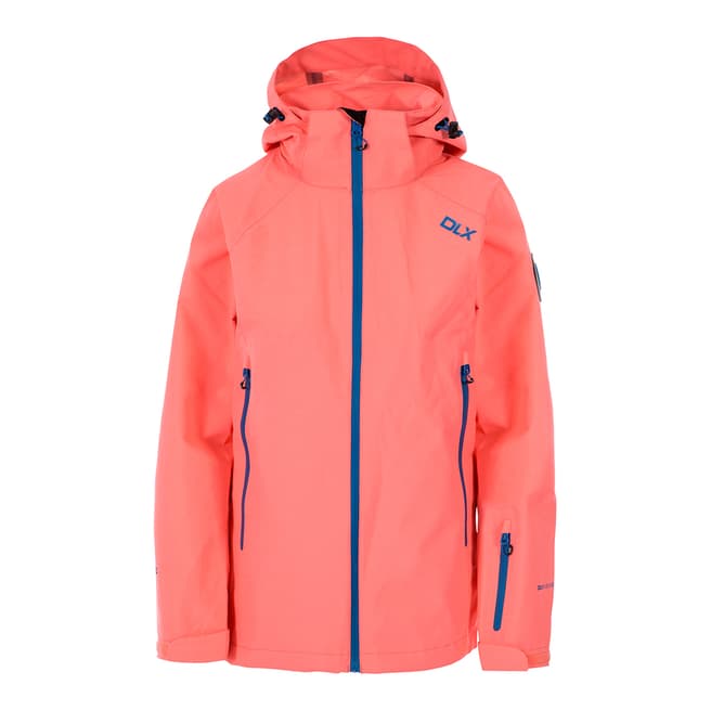 DLX Women's Neon Coral Tammin Ski Jacket