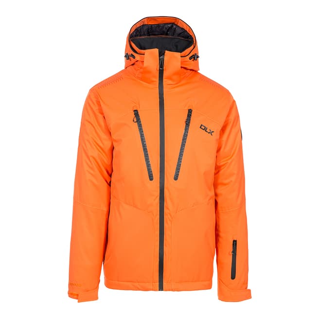 DLX Men's Orange Banner Ski Jacket