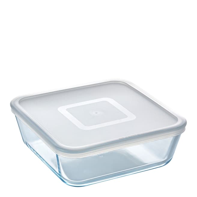Pyrex Square Dish with Lid, 2L