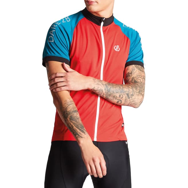 Dare2B Blue/Red Accurate Jersey Top