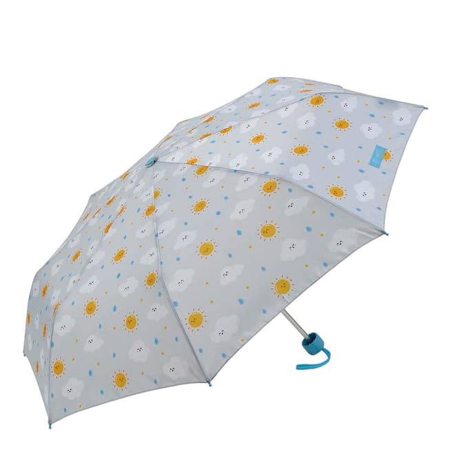 Mister Wonderful White Weather Folding Umbrella