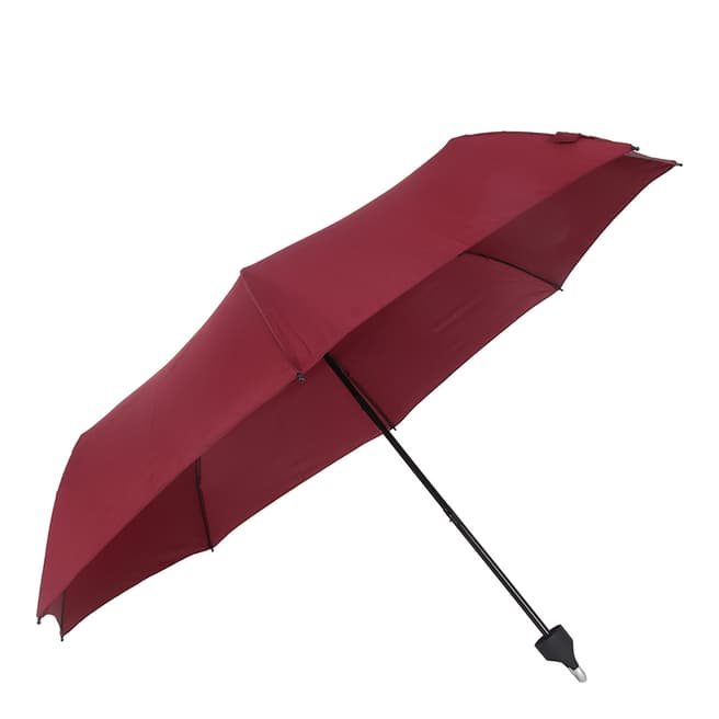 Susino Maroon U-Handle Folding Umbrella