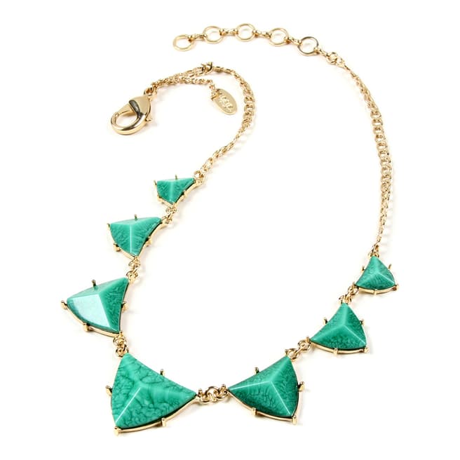 Amrita Singh Turquoise Geometric Resin Necklace