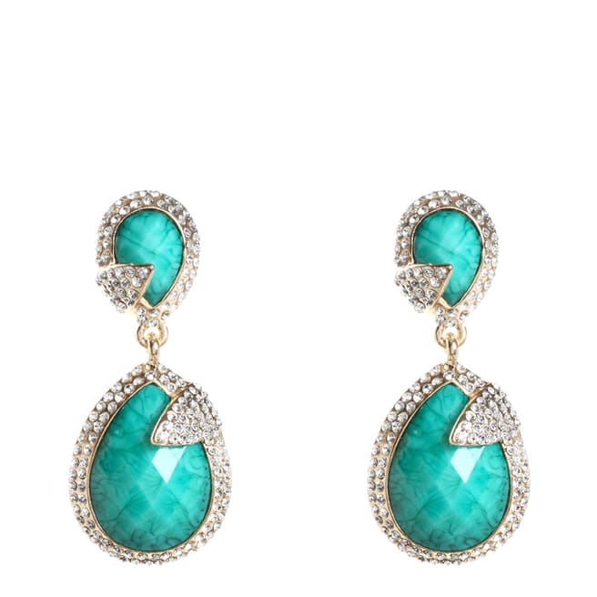 Amrita Singh Turquoise Silver Drop Earrings