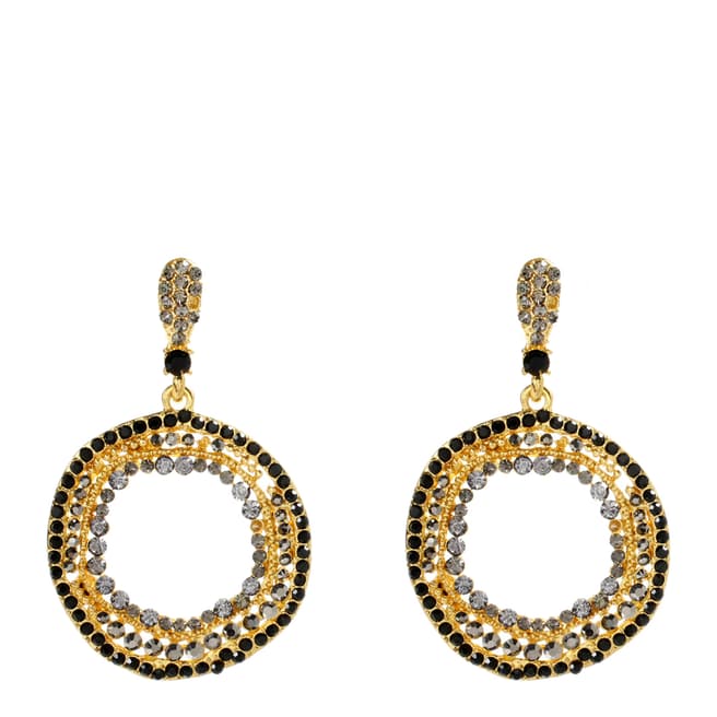 Amrita Singh Gold Austrian Crystal Crircle Earrings