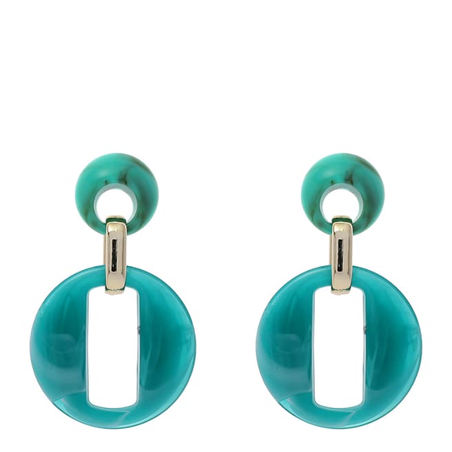 Amrita Singh Turquoise Drop Circle Earrings