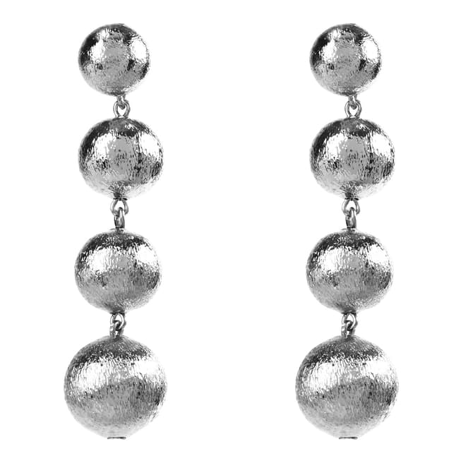 Amrita Singh Silver Ball Droplet Earrings