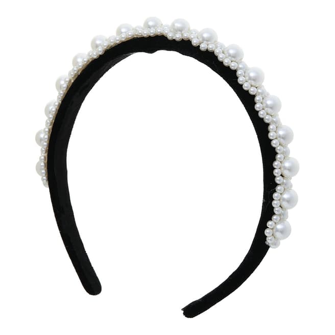 Amrita Singh White Pearl Headband