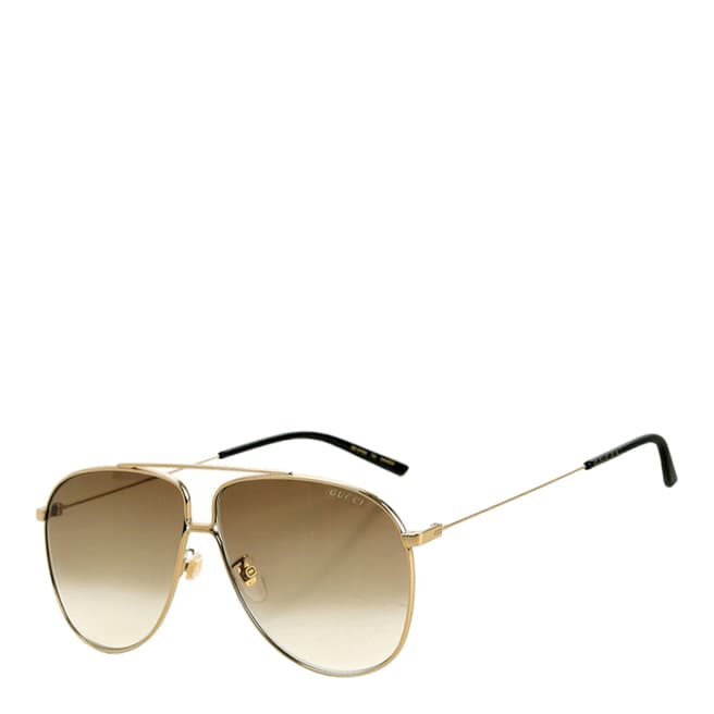 Gucci Men's Brown Gucci Sunglasses 63mm