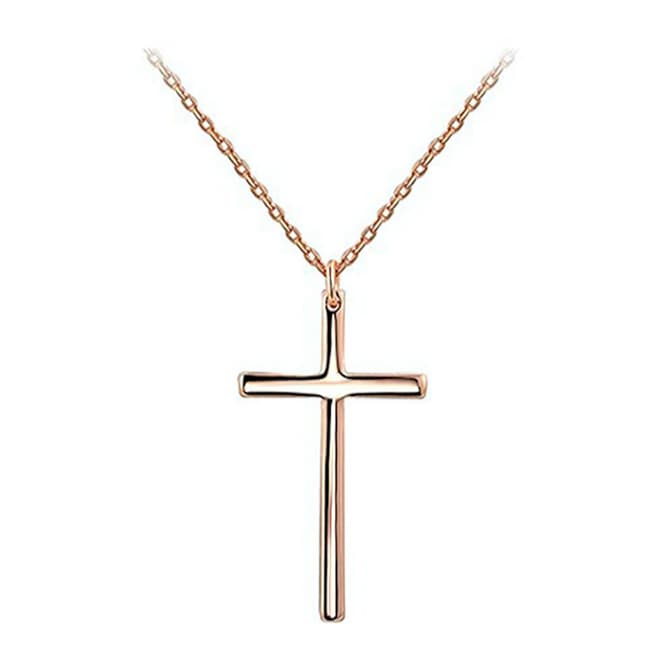 Ma Petite Amie Gold Cross Necklace with Swarovski Crystals