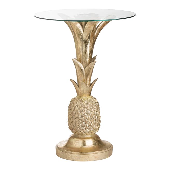 Hill Interiors Ashby Gold Pineapple Side Table