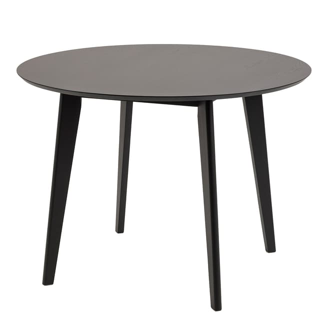 Scandi Luxe Roxby Dining Table Black Stained Oak