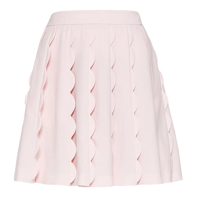 Ted Baker Baby Pink Poppay Scallop Mini Skirt