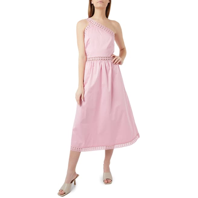 Ted Baker Dusky Pink Kallii Cotton Midi Dress