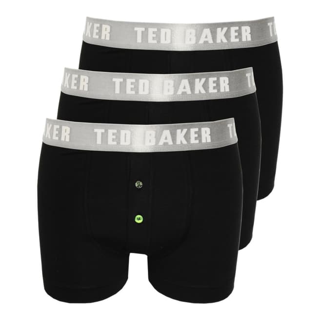Ted Baker Black Neilio Button Fly Multi Pack Boxer