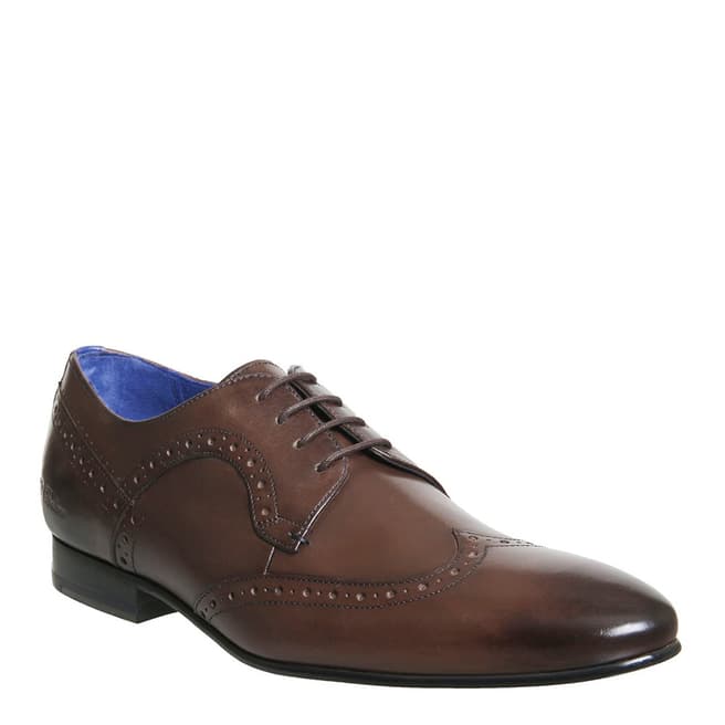 Ted Baker Brown Ollivur Leather Derby Shoes