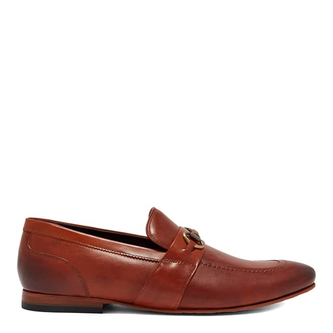 Ted Baker Tan Daiser Burnished Leather Loafers