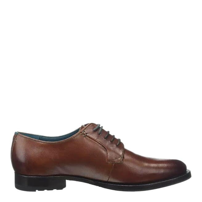 Ted Baker Brown Silice Leather Derby Shoes