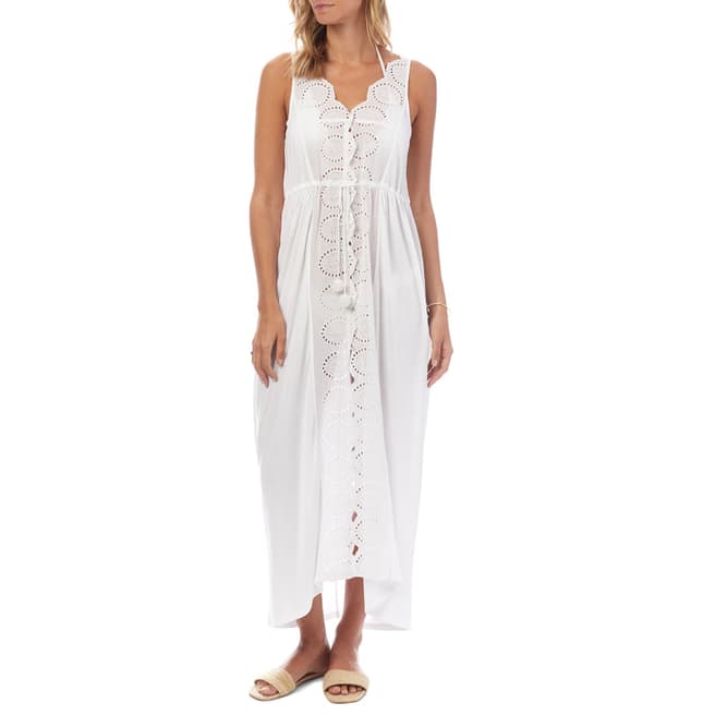 N°· Eleven White Broderie Anglaise Cover Up