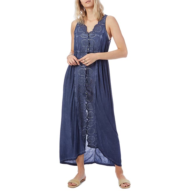N°· Eleven Navy Broderie Anglaise Cover Up