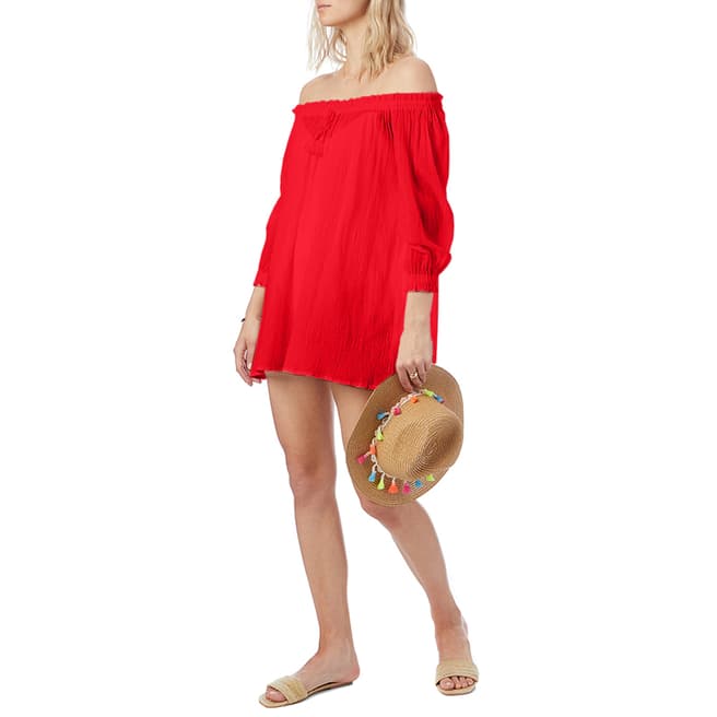 N°· Eleven Red Cotton Tunic