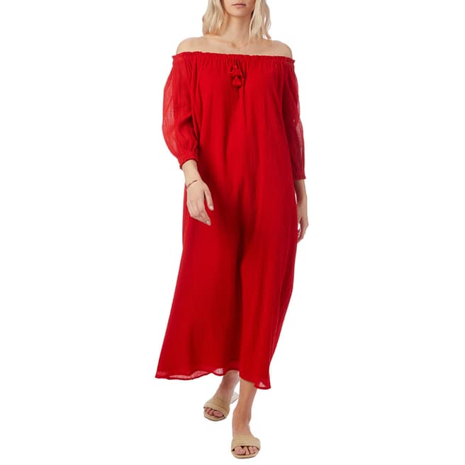 N°· Eleven Red Cotton Dress