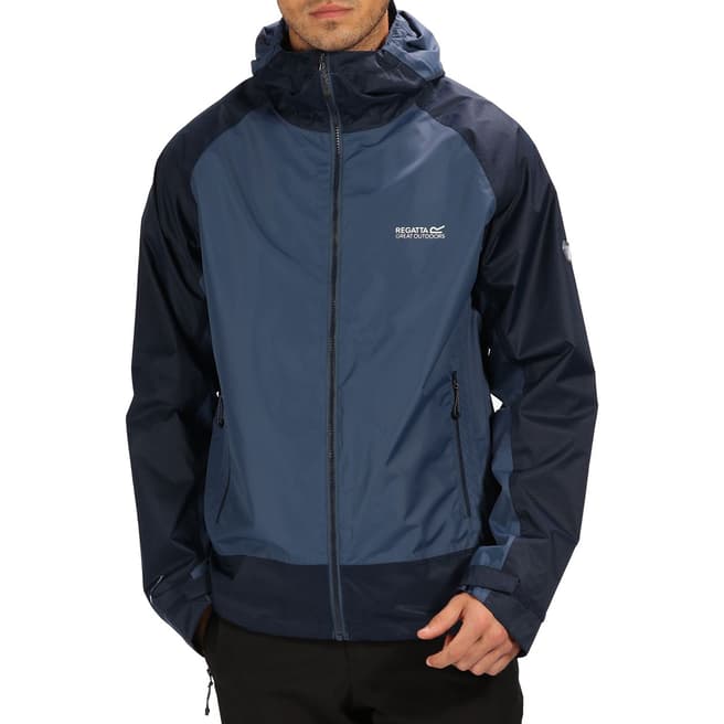 Regatta Dark Blue/Navy Atten Waterproof Shell Jacket