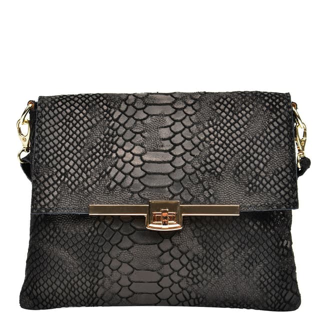 Sofia Cardoni Black Leather Crossbody Bag