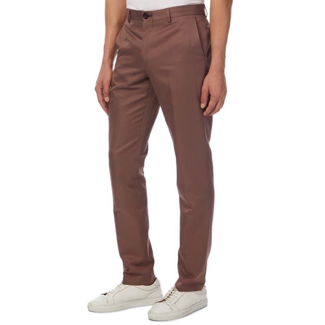 PAUL SMITH Brown Mid Fit Chinos