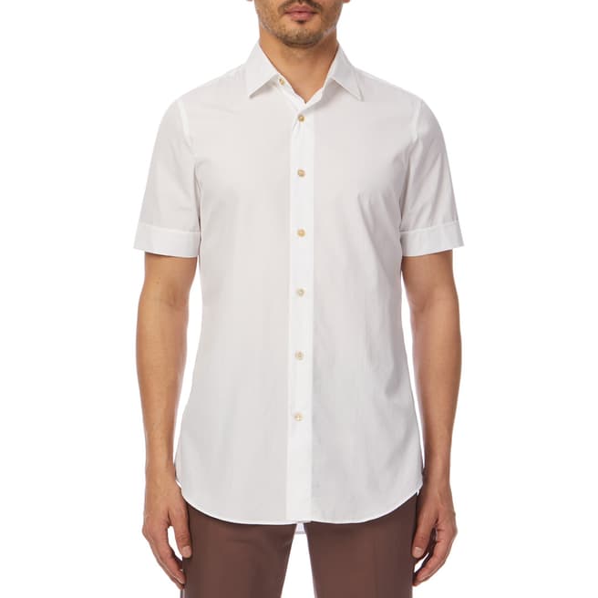 PAUL SMITH White Casual Short Sleeve Shirt
