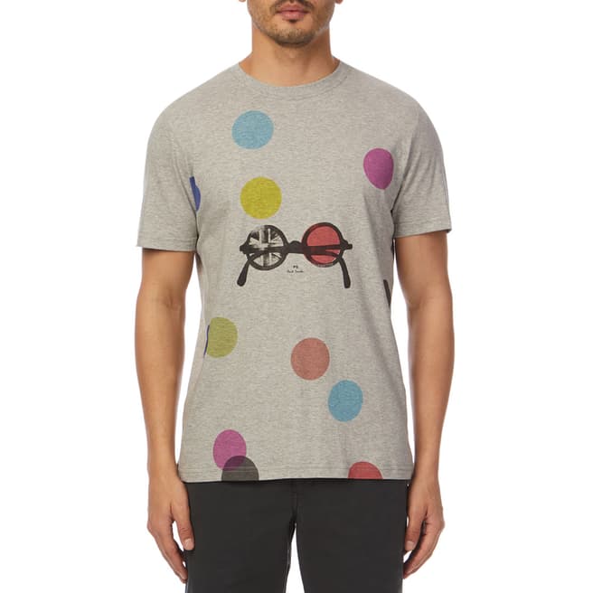 PAUL SMITH Grey Spot Specs Regular T-Shirt