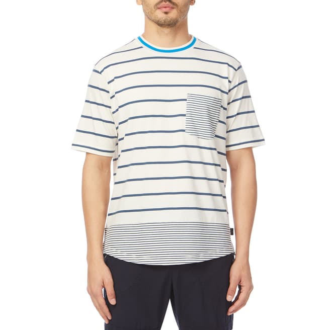 PAUL SMITH White Stripe Pocket Regular T-Shirt