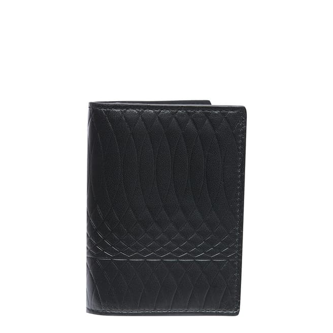 PAUL SMITH Black Embossed Folded Wallet
