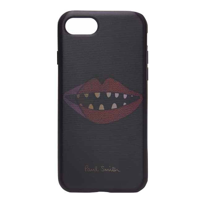 PAUL SMITH Black Lenticular Lip iPhone 7 Case