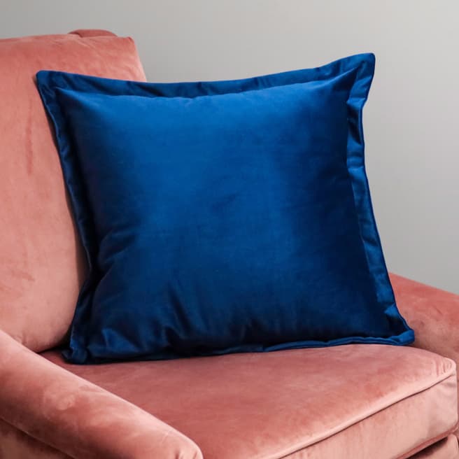 Native Home & Lifestyle Navy Blue Velvet Cushion Cover