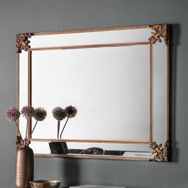 Gallery Living Luca Mirror, Rustic Gold