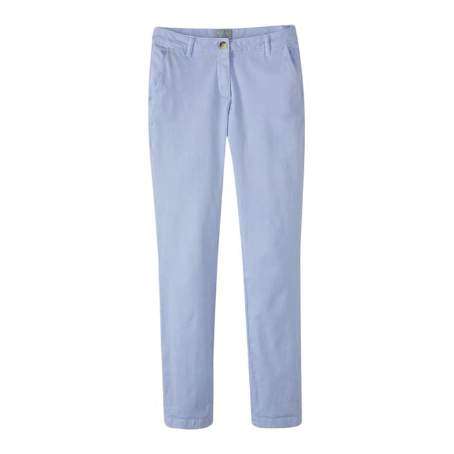 Pure Collection Blue Washed Cotton Chino