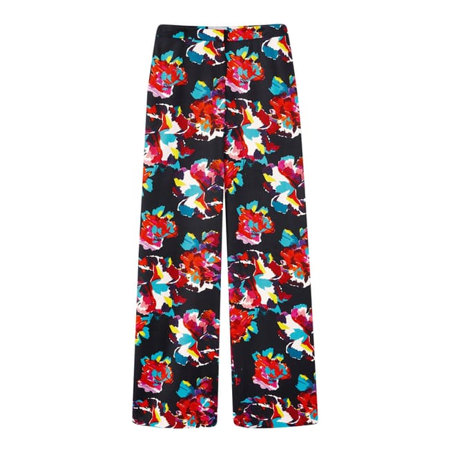 Pure Collection Multi Wide Leg Printed Trousers