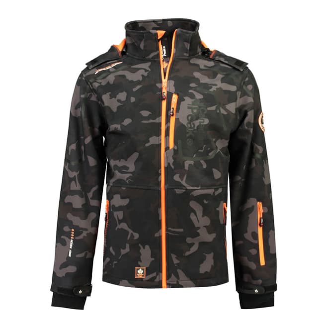Canadian Peak Black/Orange Camo Triyuga Jacket