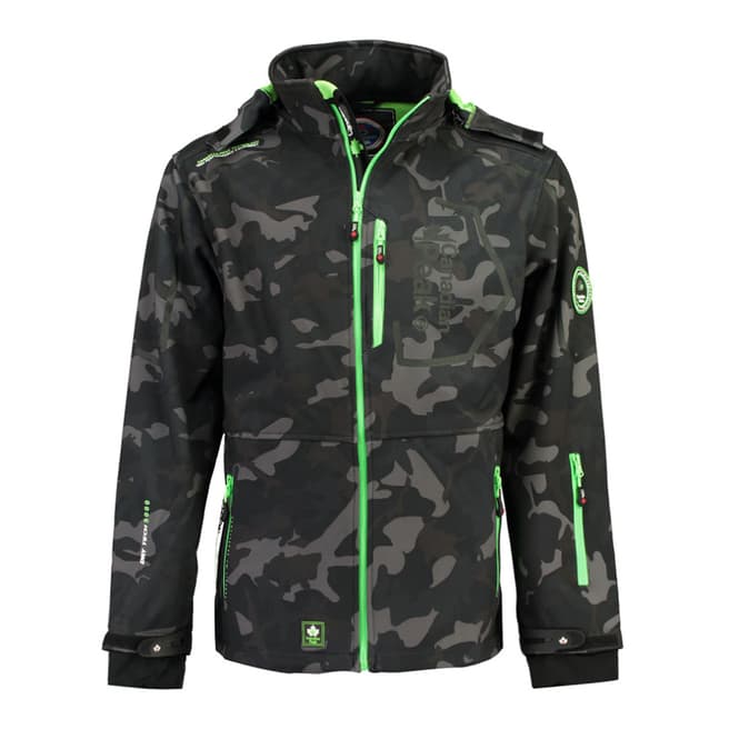 Canadian Peak Black/Green Camo Triyuga Jacket