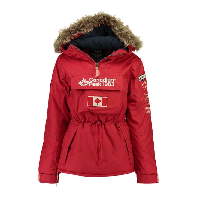 Canadian Peak Red Banella Pull Over Jacket 